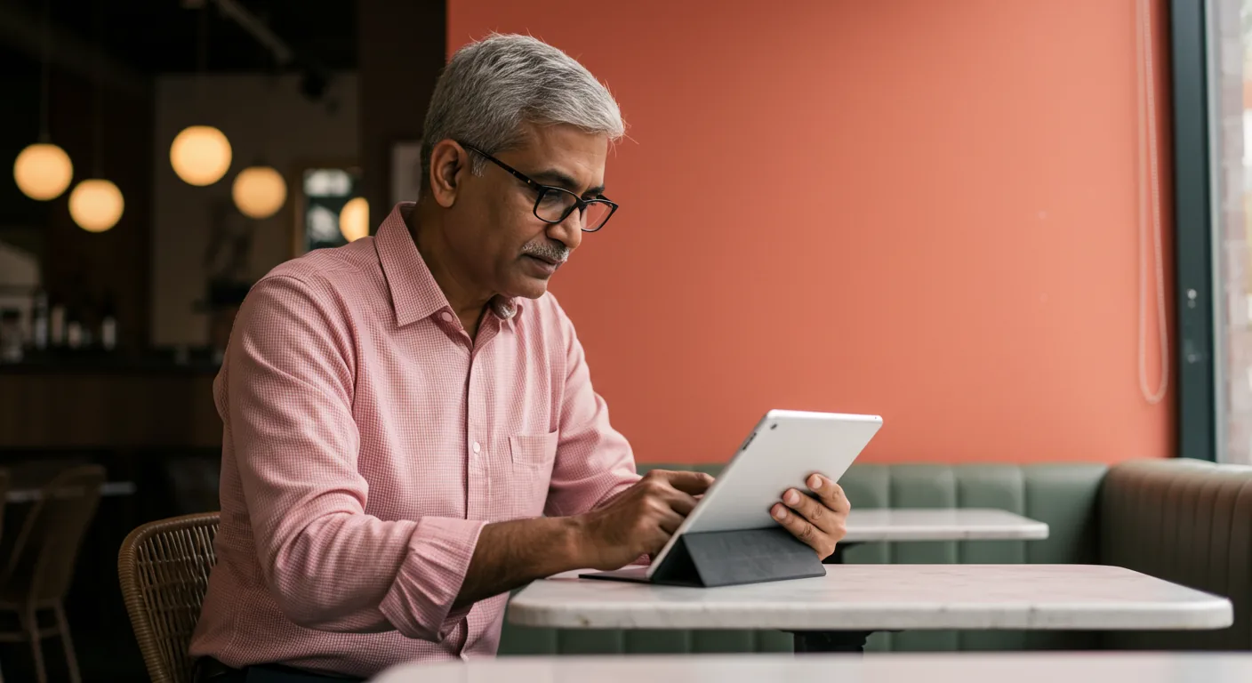 A candidate reviewing a matched role on a phone